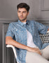GAVYN R/FIT SHORT SLEEVE SHIRT (LIGHT BLUE)